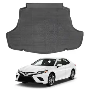 Canvcle Custom Fit Cargo Liner for 2018-2025 Toyota Camry & 2019-2022 Avalon All Weather Trunk Mat TPE Durable Odorless 3D Rear Trunk Liner Anti-Slip Stain-Resistant Black Truck Accessories