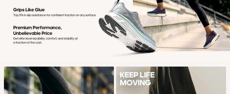 NORTIV 8 [ActiveFloat] Women's Walking Shoes Cushion Running Tennis Shoes Non-Slip Comfortable Breathable Workout Gym Sports Athletic Sneakers Casual Running Shoes Lightweight Running Jogging Shoes