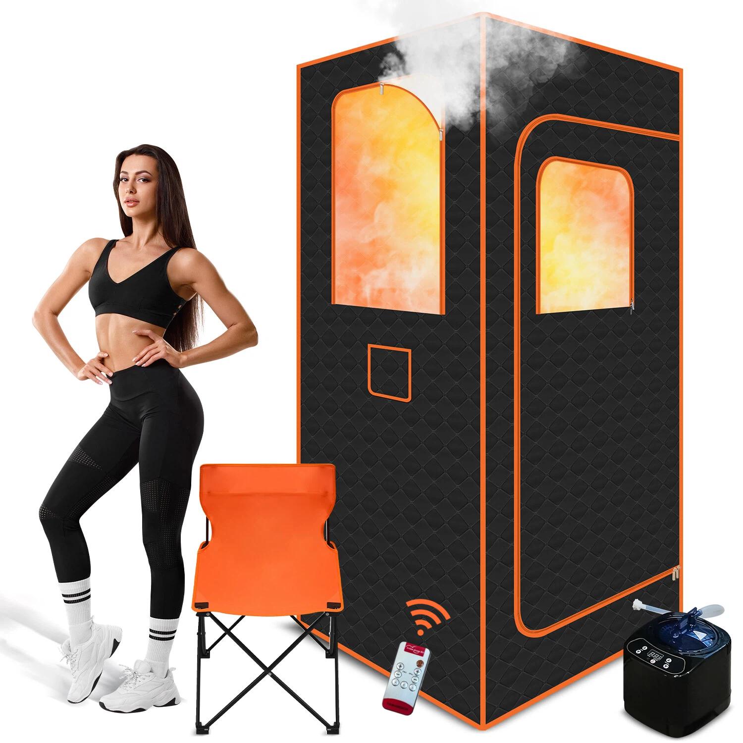 Portable Mobile Home Sauna 10-Min Quick Heat 9 Steam Modes 5-Layer Insulation Single Double Use for Personal Relaxation Post-Workout Recovery Portable Mobile Home Sauna 10-Min Quick Heat 9 Steam Modes 5-Layer Insulation Single Double Use for Personal Relaxation Post-Workout Recovery