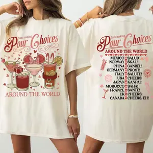 Youth and Adult I'm Making Pour Choices Around The World Valentine Shirt, Valentine 2026 Epcot Drinking Shirt, Epcot World Tour, Magic Kingdom Family Vacation Tee , Youth clothes, Gift for kids SE