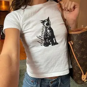 Deftones Cat Around the Fur Shirt Baby Tee - Vintage Graphic Deftones Tee, Grunge Streetwear Aesthetic, Trendy Babytee, Y2K Nu-Metal Tee