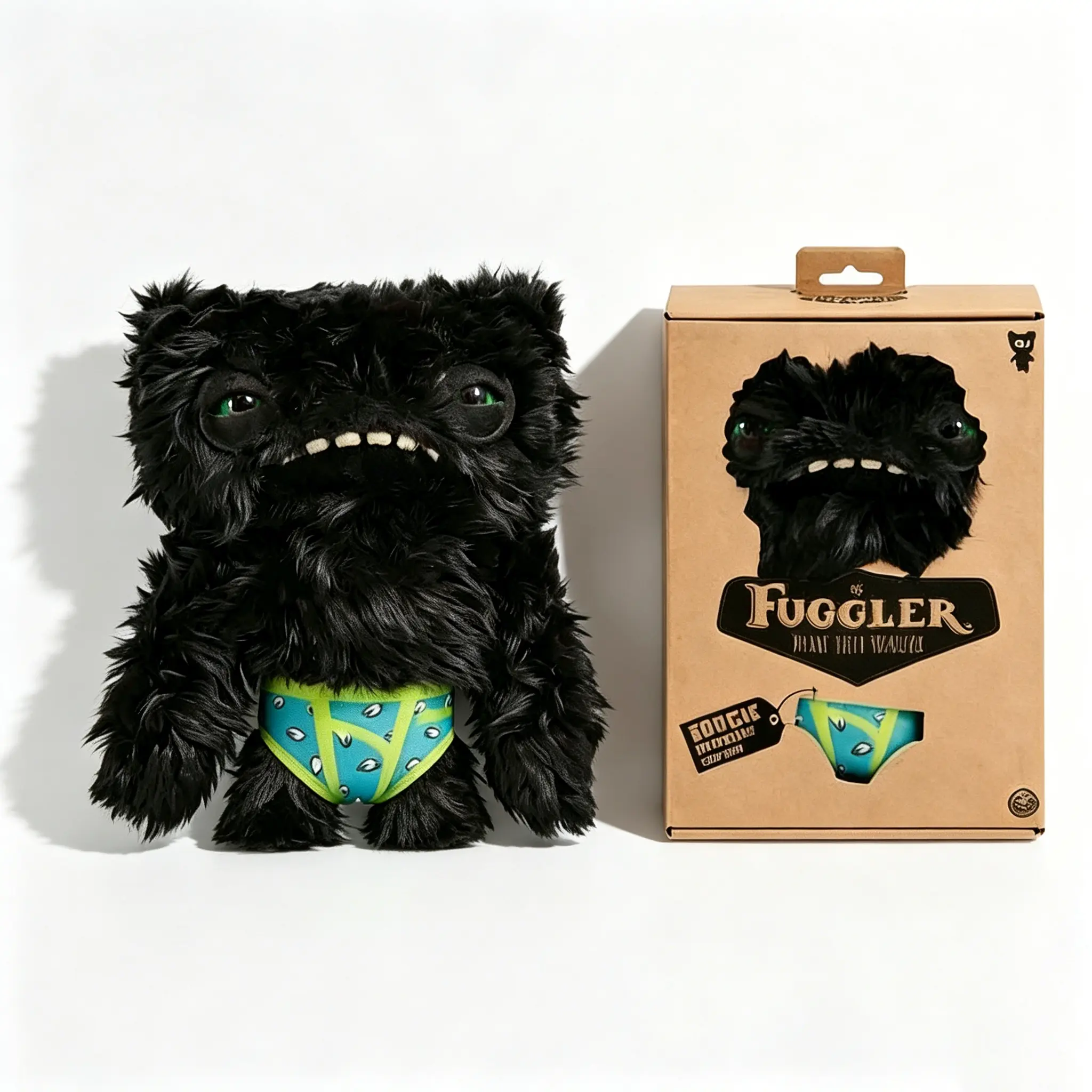 Fuggler Ugly-Cute Monster Stuffed Animal - Big Teeth Design, Quirky Charm, Unisex Huggable Collectible, Unique Room Decor, Shelf Display, Daily Snuggles Gift for Kids & Collectors, Plush Fabric