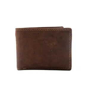 WMG Genuine Leather Bifold Wallets For Men RFID Blocking, Carteras de Hombre, Billeteras de Hombres Secure and Durable Extra Capacity Flip Up ID