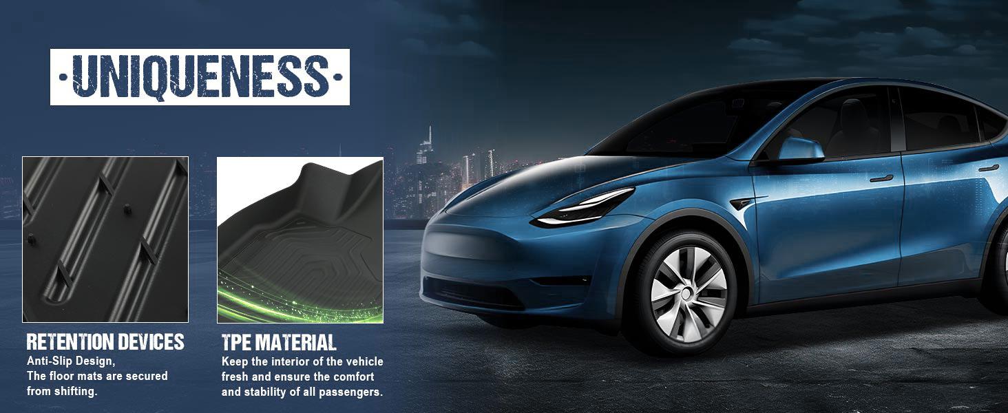 CROSSDESIGN Floor Mats Fit For 16-21 Honda Civic Sedan & Hatchback Coupe Liners All-Weather Protection Anti-Slip