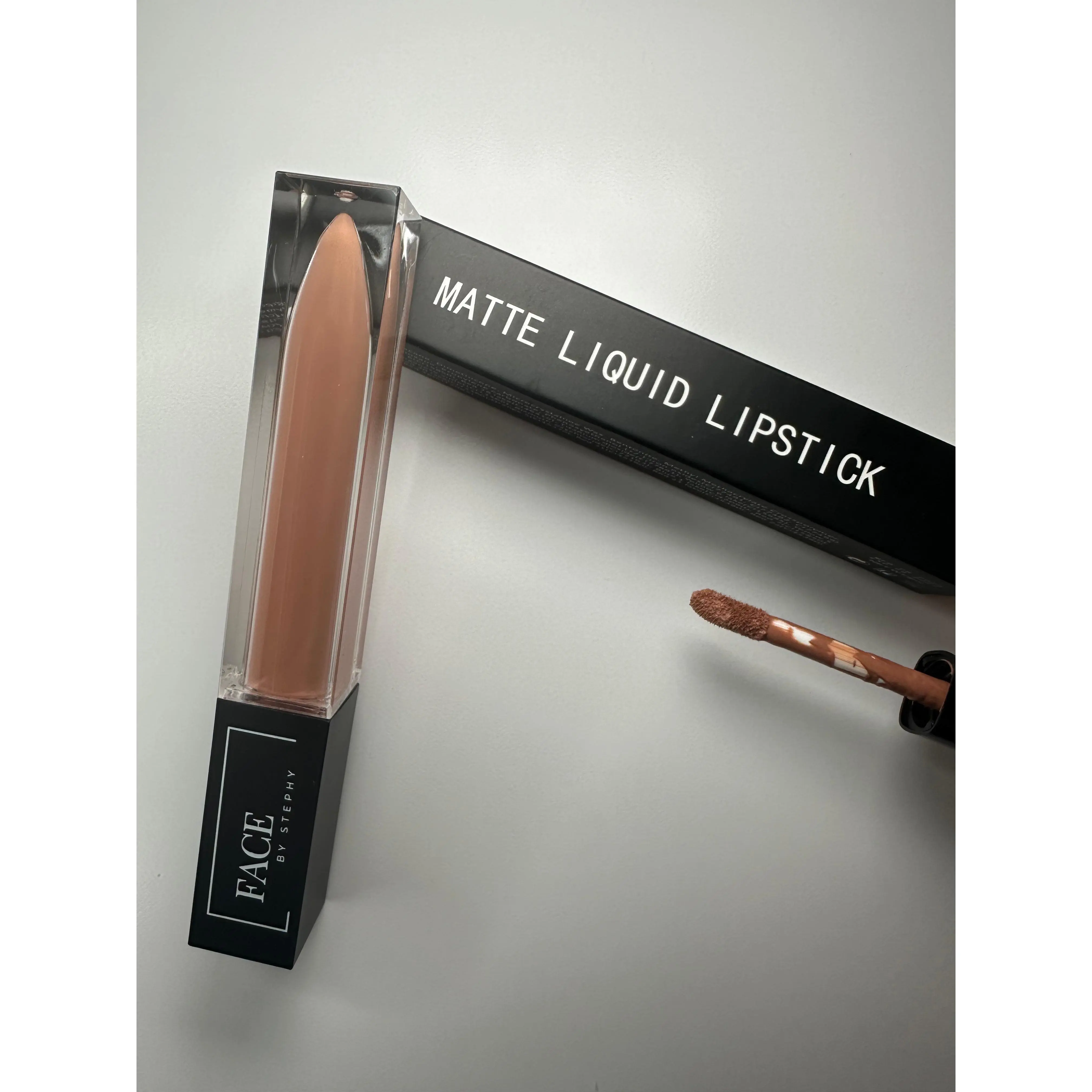 Peachy Matte Liquid Lipstick for Long-Lasting Color - Makeup