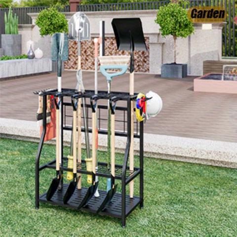 Garden Tool Organizer Holder Heavy Duty Steel Rack Up to 60 Long Handled Tools for Garage Shed Outdoor Garden Yard, Standing Shelf Garden Tool Organizer Holder Heavy Duty Steel Rack Up to 60 Long Handled Tools for Garage Shed Outdoor Garden Yard, Standing Shelf