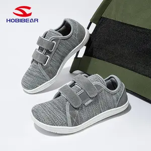 HOBIBEAR breathable wide-toe barefoot shoes for boys and girls, suitable for spring and autumn, ideal for school and outdoor activities