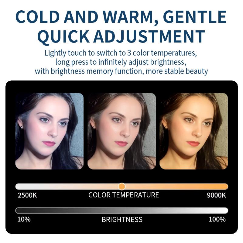 Magnetic Selfie Light for Phones, Portable Rechargeable LED Ring Light, 180° Flippable Phone Fill Light for Selfies, Makeup, Live Streaming, Video Calls