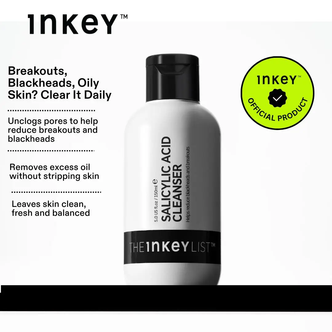 [The INKEY List] Salicylic Acid Exfoliating Gel Cleanser - Skincare for Breakouts - 150ml