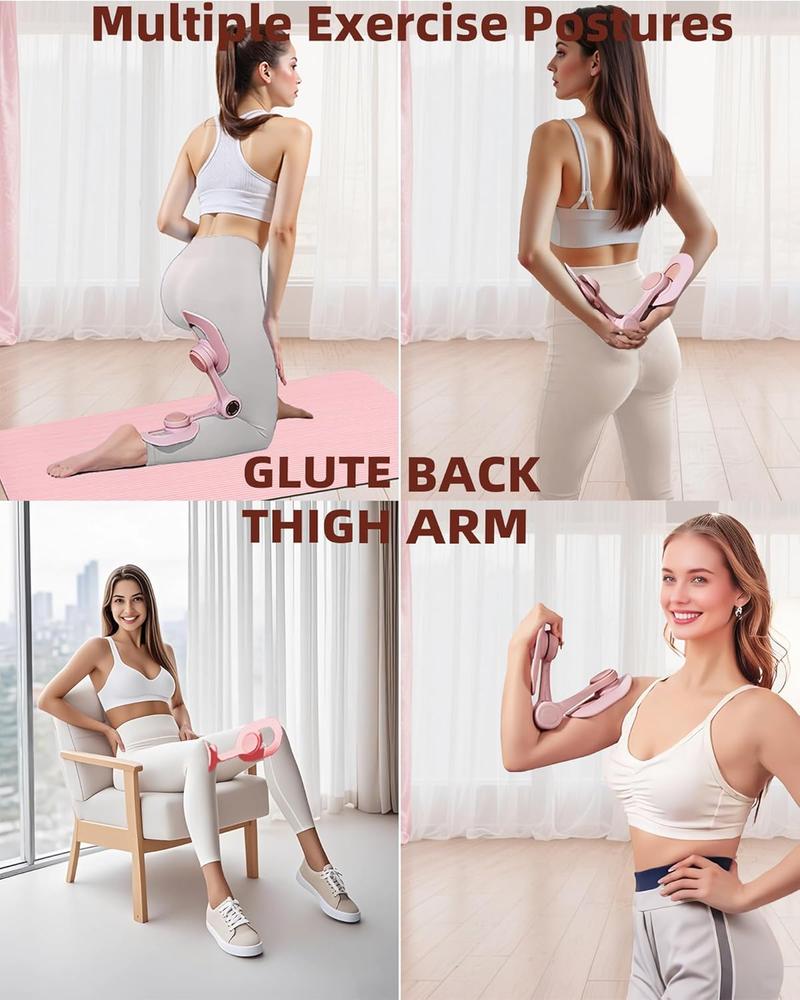 Thigh Exerciser,Home Gym Strength Training Equipment for Leg & Hip & Arm Muscles,Portable Home Fitness Equipment for Daily Workouts,Resistance Trainer for Leg, Hip & Arm Toning