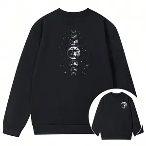 Women’s Vintage Graphic Mountain Hiking Top – Long Sleeve Moon and Sun Sweatshirt