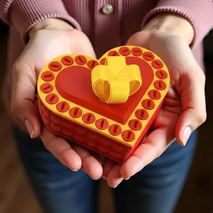 Annoyings Heart Gift Box, Really Annoyings Puzzle Gift Box With Screws, 3D Printed Heart Prank Gift Boxes, Funny Valentines Day Gift Box deal for Birthday,Valentines Day , Halloween