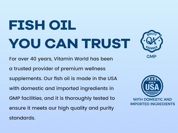 Vitamin World Triple Strength Omega-3 Fish Oil 1360mg, Fish Oil Supplements from Deep Water Fish with Fatty Acid DHA & EPA 60&120 Softgels Vitamin World Triple Strength Omega-3 Fish Oil 1360mg, Fish Oil Supplements from Deep Water Fish with Fatty Acid DHA & EPA 60&120 Softgels