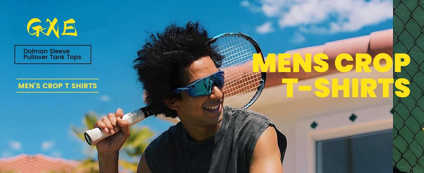 Gihuo Unisex Men's Crop T Shirts 2Pcs Dolman Sleeve Tops Vintage Crewneck Loose Pullover Tank Tops Soft Cotton Polyester Fabric Lightweight Breathable Gihuo Unisex Men's Crop T Shirts 2Pcs Dolman Sleeve Tops Vintage Crewneck Loose Pullover Tank Tops Soft Cotton Polyester Fabric Lightweight Breathable