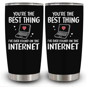 You are The Best Thing 20oz Tumbler with Handle Coffee Travel Mug Cup Gift for Boyfriend Husband Wife Girlfriend on Valentines Birthday Anniversary