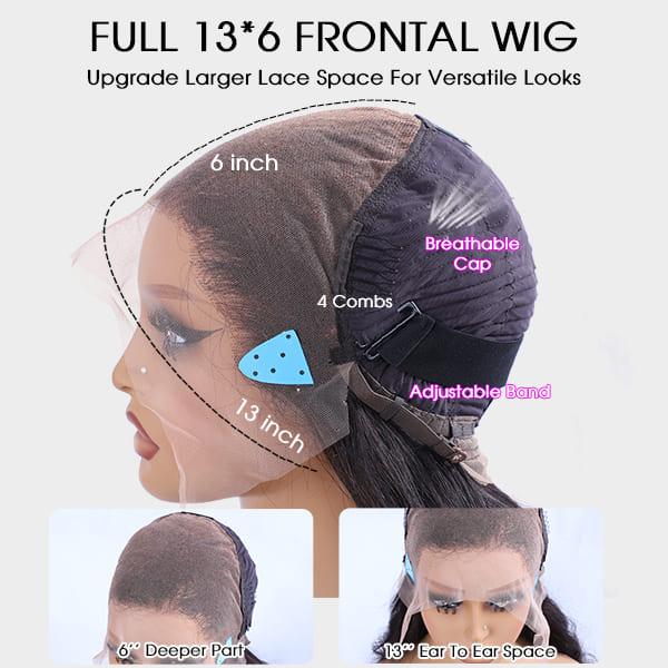 Cynosure Hair Curly 13x6 Lace Front Wig Human Hair Pre Plucked Pre Bleached 13x6 HD Lace Frontal Wig Affordable Human Hair Wigs For Women