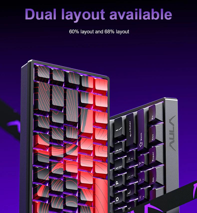 [New]Aula WIN68/WIN60 HE MAX Magnetic Switch Keyboard, RT, Extreme Response, Gaming Keyboard 65% Wired Compact Keyboard, 8000 Hz Polling Rate, Hot-Swap fathersdaygift