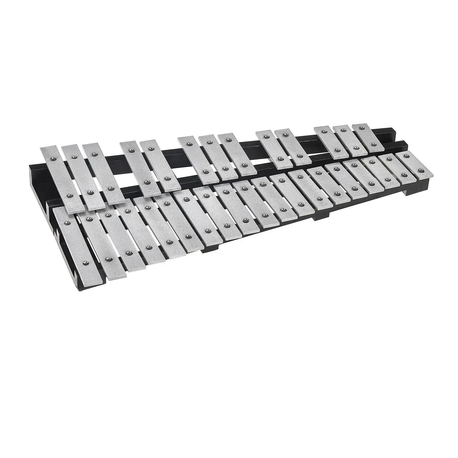 VEVOR 32-Note Glockenspiel Xylophone with Aluminum Bars, Music Equipment Kit w/ 4 Mallets, Drum Sticks & Dual-Purpose Carrying Bag x1 for Adults, Percussion Instruments for Students