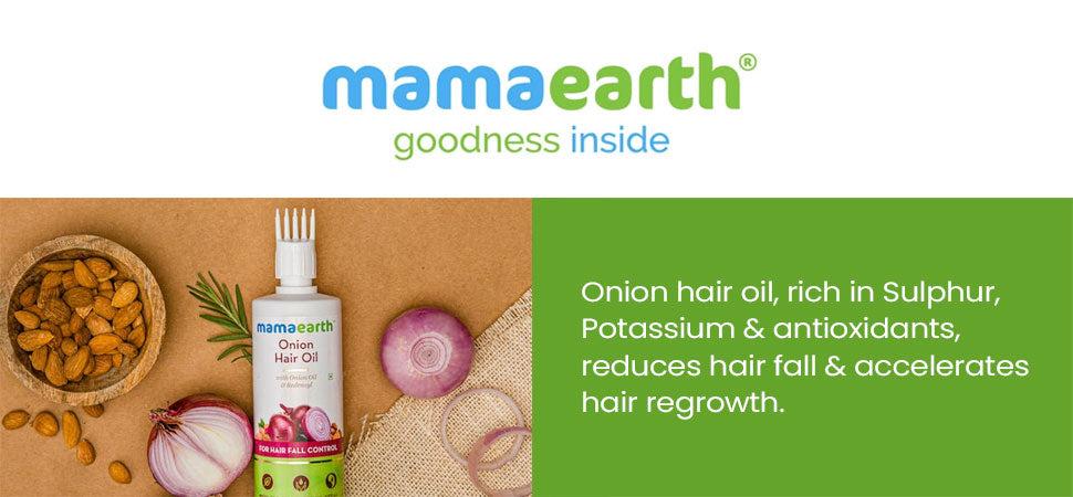 Mamaearth Onion Hair Oil With Onion & Redensyl For Hair Fall Control Adds Strength & Shine For All Hair Types Mamaearth Onion Hair Oil With Onion & Redensyl For Hair Fall Control Adds Strength & Shine For All Hair Types