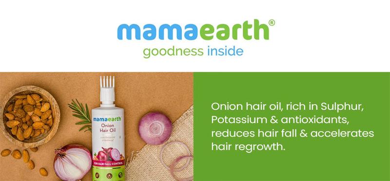 Mamaearth Onion Hair Oil With Onion & Redensyl For Hair Fall Control Adds Strength & Shine For All Hair Types Mamaearth Onion Hair Oil With Onion & Redensyl For Hair Fall Control Adds Strength & Shine For All Hair Types