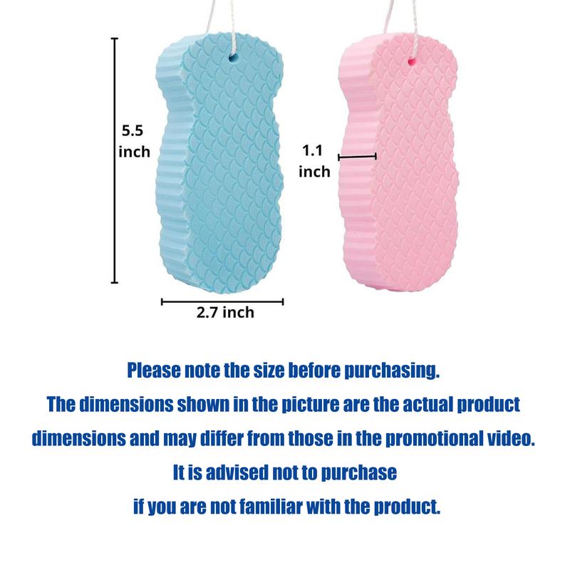 Buy 1 Get 1,Bath Sponge,Mud and Ash Scrubbing Sponge,Skin Friendly and Reusable,Alternative to exfoliating Gloves,Random Color.