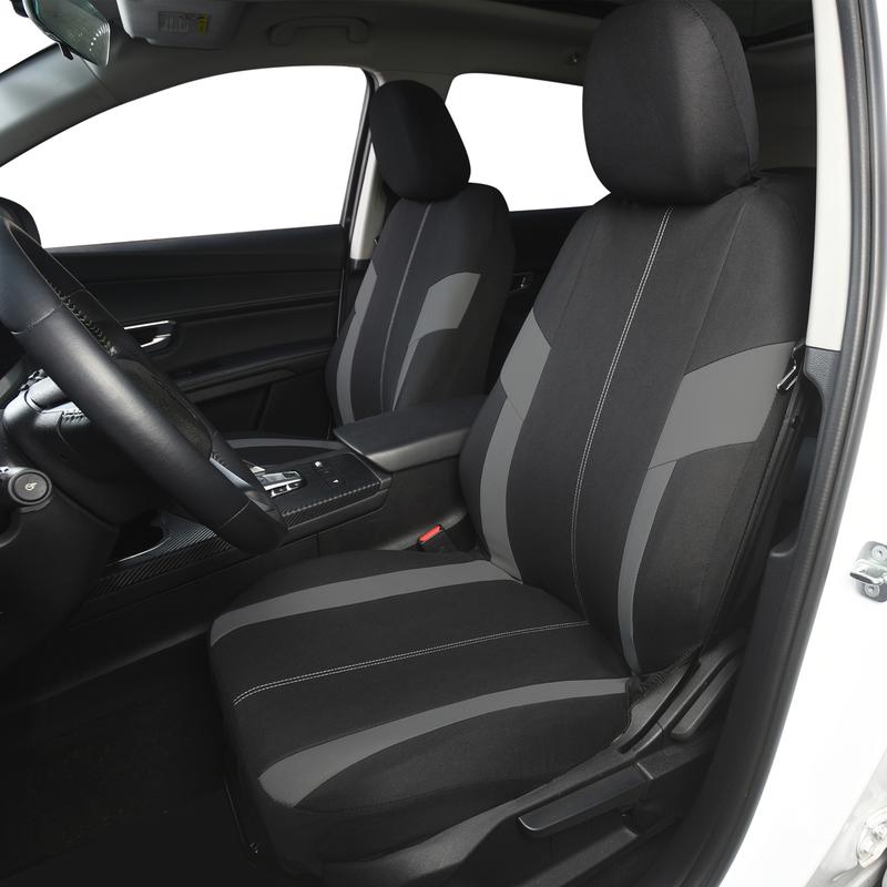 TOYOUN Automobiles Seat Covers Full Car Seat Cover Universal Fit Interior Accessories Protector Color Gray Car-Styling