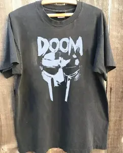 MF Doom Shirt, MF Doom Classic Style Charcoal Unisex T-shirt Reprint S-5XL