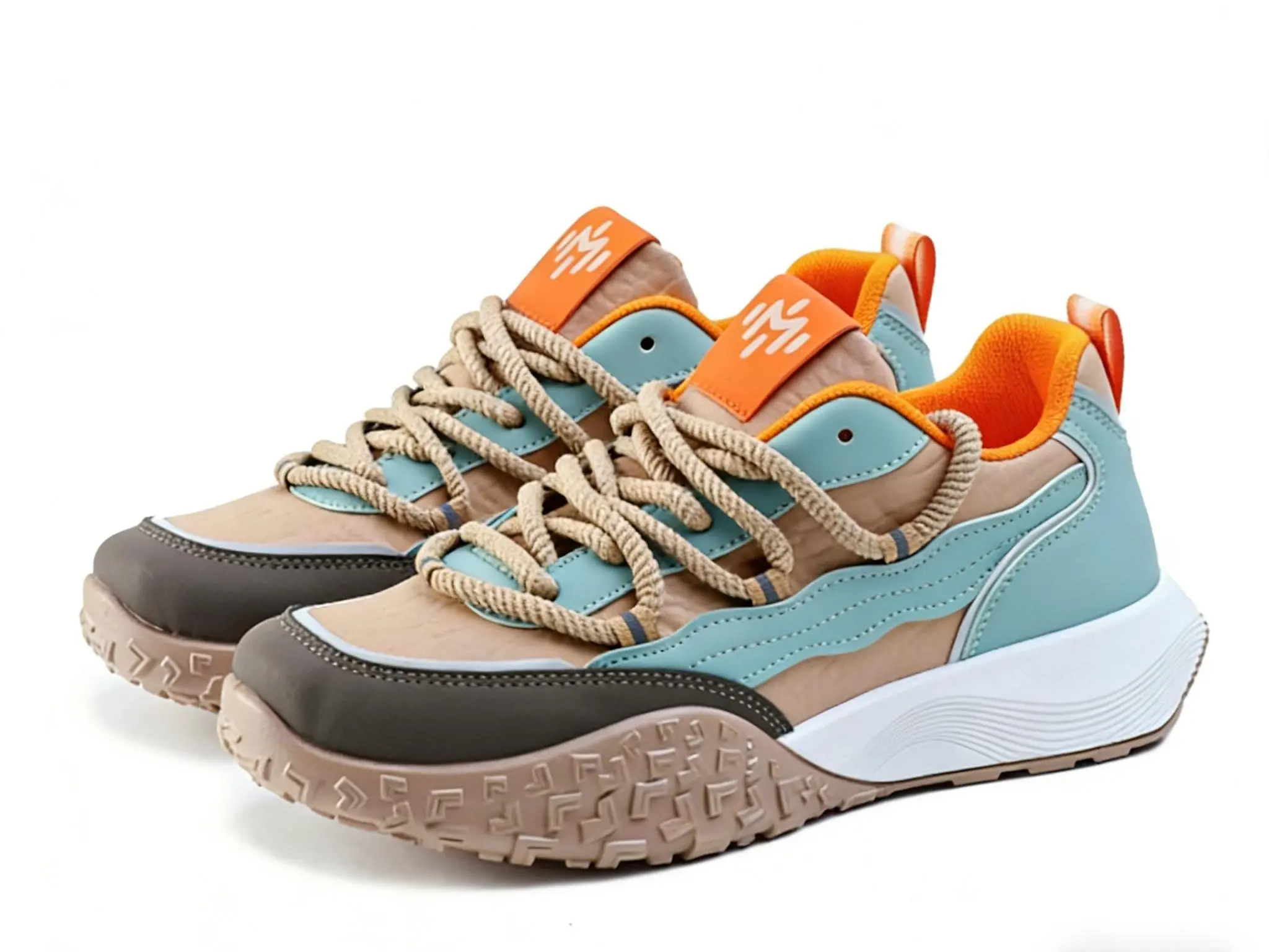 Retro Trailblazer Colorblock Sneakers  #chunky sneakers#hiking sneakers#colorblock  Rugged Outsole Cushioning Vibrant Orange Exceptional Traction running shoes women running shoes gym shoes