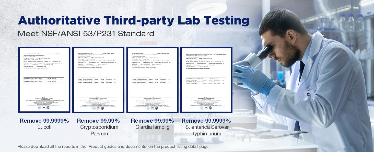 Membrane Solutions 1 Gallon Gravity Water Filter 0.1-Micron with Adjustable Tree Strap Storage Bag,Survival Gear Camping Emergency Preparedness