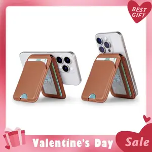 Leather Foldable Magnetic Wallet Phone Stand,for iPhone Wallet with Adjustable Stand,for iPhone 16/15/14/13 Series Valentine's Day Gift