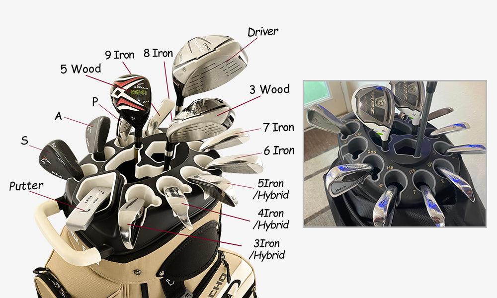 Ask Echo T-LOCK 2.0 14 Way Organizer Dividers Golf Quiet Cart Bag