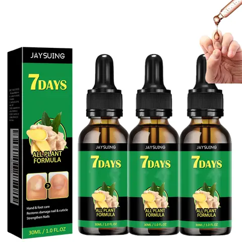 [3Pcs 30ml] Ginger Turmeric Nail Treatment Oil - Nail Repair Strengthener for Adults, Moisturizes Cuticles, Nourishes Skin, Botanical Extracts Drops with Moisture, Root-Growth Support for 1-3x Daily Use