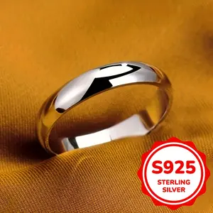 Stunning sterling silver S925 wedding 2.2g ring-the perfect gift, especially for couples in your life!