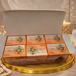 1 pcs Carrot soap Cleanser for face and body