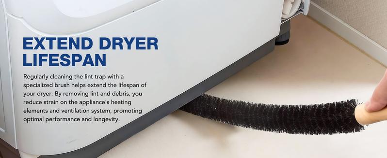 LMMAKE Dryer Vent Cleaner Kit with Flexible Lint Brush Vacuum Attachment for Efficient Deep Cleaning and Fire Prevention Fits Most Vacuums LMMAKE Dryer Vent Cleaner Kit with Flexible Lint Brush Vacuum Attachment for Efficient Deep Cleaning and Fire Prevention Fits Most Vacuums