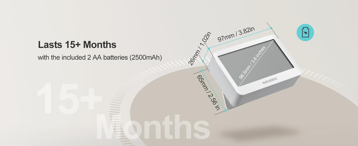 INKBIRD  Bluetooth Thermo-Hygrometer: 6-in-1 Indoor  Monitor with APP control, custom comfort, 2-year data export. For home, wine cellar, greenhouse. Wifi Wireless Thermometer Lcd Thermometer