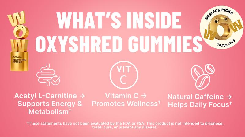 EHPlabs OxyShred Gummies and OxyGlow Collagen Stack  | New Year New Me | Daily Beauty and Wellness Support Stack | Functional Energy Gummies with Marine Collagen Peptides to Support Hair, Skin, Nails and Overall Wellbeing