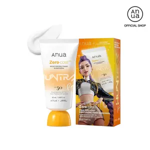 [Anua Official Shop] Zero-cast Moisturizing Finish Sunscreen (50ml) ｜SPF 50, korean sunscreen, sun protection, waterproof, no white cast, lightweight, korean skincare, makeup longevity, KPop Demon Hunters Limited Edition Version