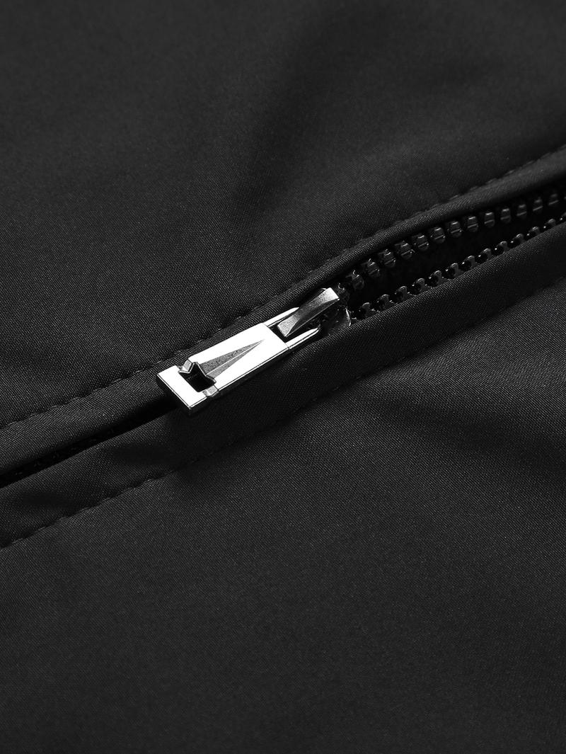 TJL Men's Black Jacket - Lightweight Stylish Zip-Up Outerwear | Classic Fit | Versatile Everyday Coat mens  winter  jacket mens  zip  up bg a the label