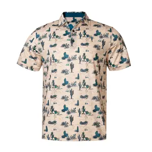 Desert Classic Shirt - Floral Pattern, Collared, Short Sleeves, Casual Style, Suitable for Men, Golf & Menswear