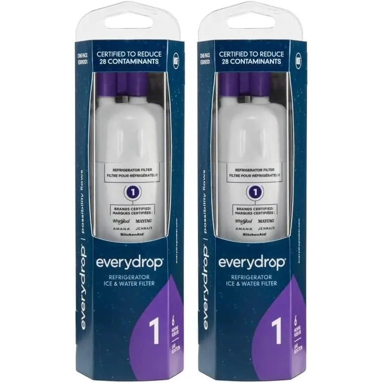 Everydrop Ice & Water Refrigerator Filter EDR1RXD1B - Kenmore Compatible, Tool-Free Install, 200 Gal Capacity, Fits Whirlpool W10295370A, W10295370, Kenmore 46-9081, 46-9930, P5WB2L, P8RFWB2L, P4RFWB, Rapid Replacement, 200 Gallons
