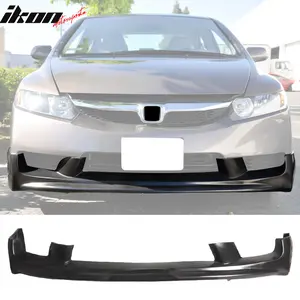 Front Bumper Lip Spoiler for Honda Civic 4Dr Sedan 2009-2011 Mugen PU