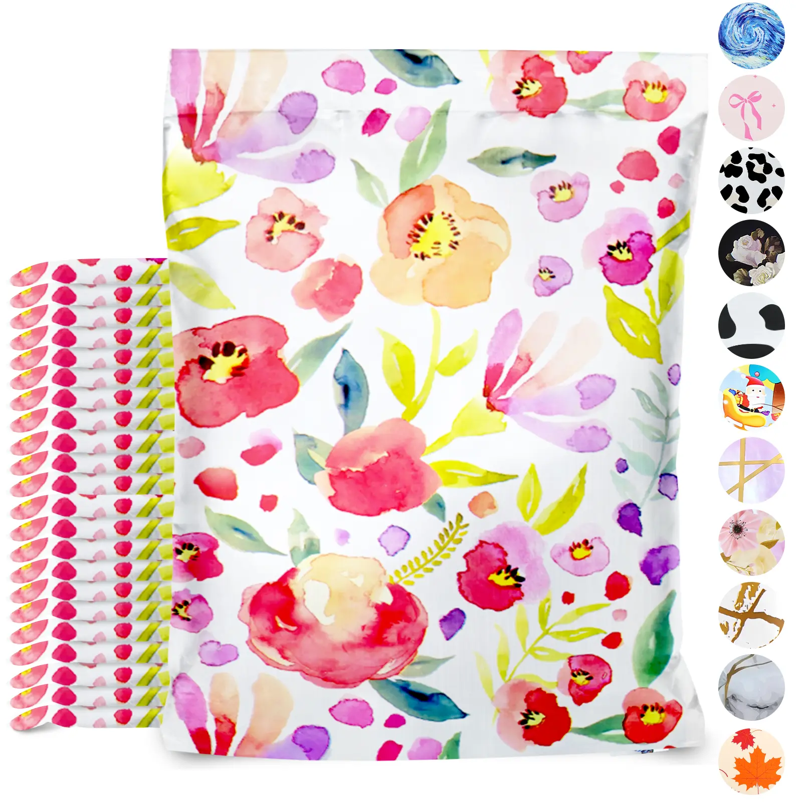 100-Pack Designer Poly Mailers Set, 10 x 13 Inches Waterproof Polyethylene Shipping Bags, Self-Sealing Envelopes for Boutique & Small Business Gifts, Small Businesses, 10 × 13 Inches, Marble Gold, Small Size, 100 Pieces — 10 × 13 Inches