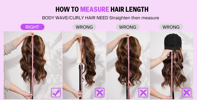 [Special Offer]Megalook 13x6 Glueless Lace 2P4/27 Straight Honey Blonde Highlight Ombre Colored 100% Virgin Human Hair Soft Thick Wig With Drawstring Band