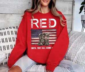 Red Friday Veterans Shirt, Remember Everyone Deployed Tee, Red Friday USA Military Flag Shirt