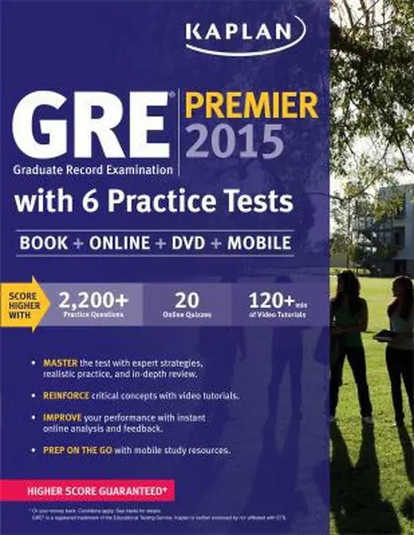 USED-GRE® Premier 2015 with 6 Practice Tests: Book + DVD + Online + Mobile (Kaplan Test Prep) by Kaplan (Paperback)