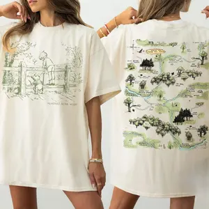 Comfort Color Retro Cartoon Bear the Pooh T-Shirt, Hundred Acre Wood Pooh bear shirt, Vintage Pooh Sketch and Friends Tee, WDW Cartoonland Trip Tshirt, Birthday Gift, Holiday Shirt, Family Trip Outfits