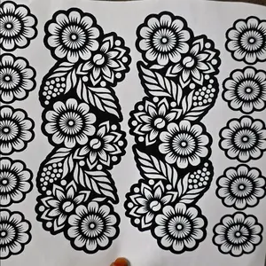 Bridal Henna Stencil - Full Hand Design for Temporary Henna Tattoos - Perfect for Wedding and Party - Affordable and Easy to Use