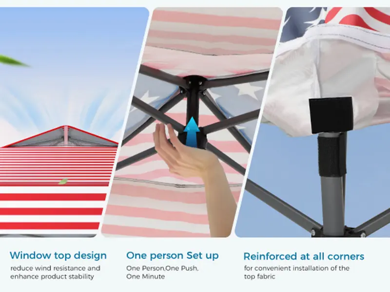 [Waterproof & UV-Resistant] PHIVILLA 10x10ft Pop-up Canopy Tent, Instant Portable Canopy Tent Outdoor Gazebo, One-Push-To-Lock Outdoor Gazebo with Roller Bag