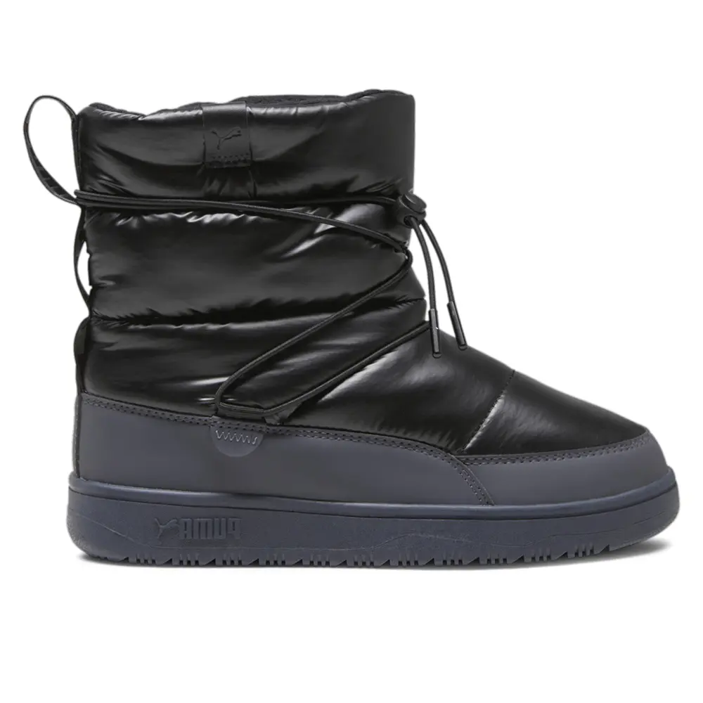 PUMA Womens Snowbae Patent Snow Casual Boots Ankle - Black
